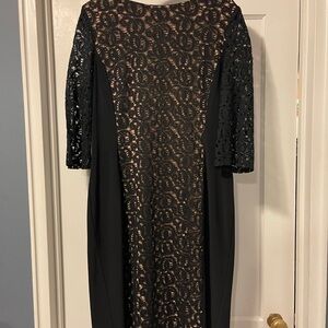 Elegant Black Lace Dress